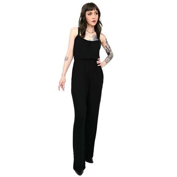 Foxblood Pants - Elegant Black Jumpsuit